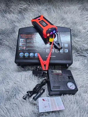 Portable Vehicle Starter Kit | Battery Booster Tyre Inflator Combo