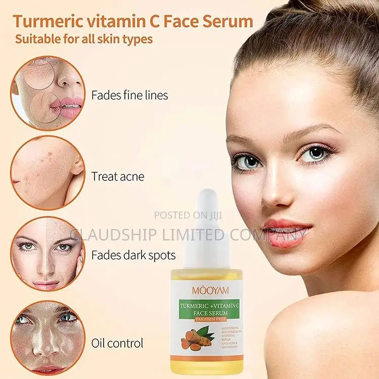 Tumeric Vitamin C Anti-Aging Antioxidant Face Serum