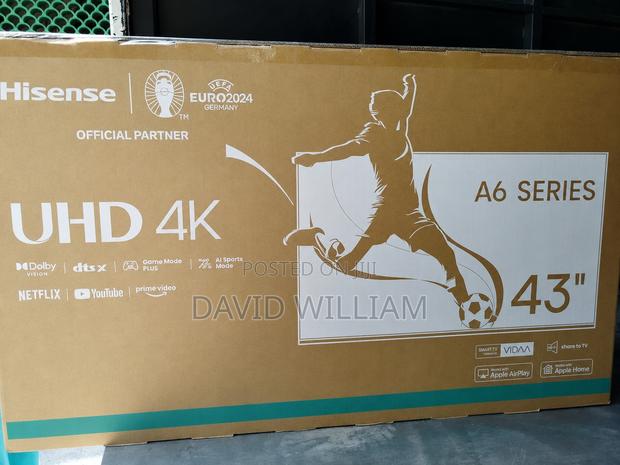 Hisense 43 Inch Smart Uhd Frameless Tv 43a6n - thumbnail 3