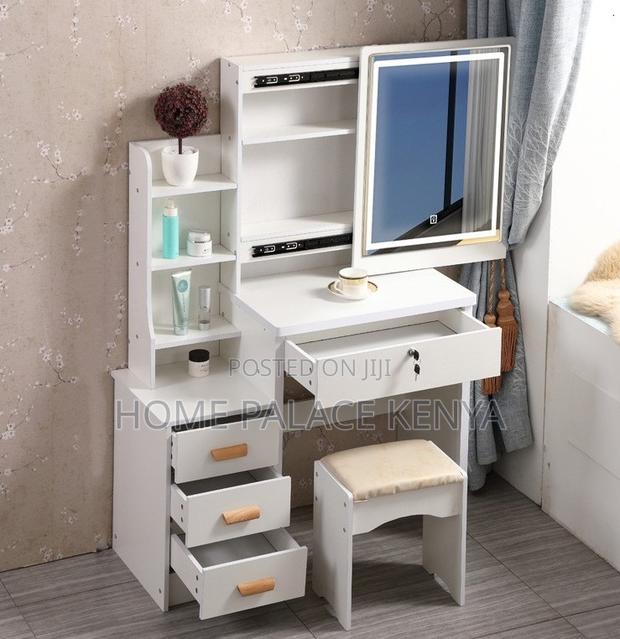 Dressing Table: Modern MDF 4 Drawer Vanity Table - thumbnail 3