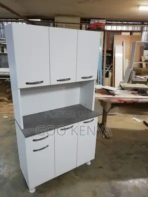 Kitchen Cabinet; Space-Saving Wooden Kitchen Organizer Cabinet