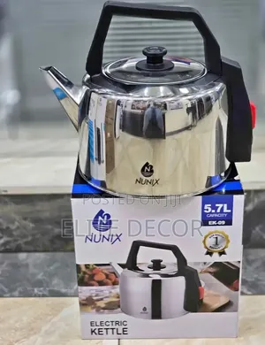 5.7 Litres Nunix Cordless Stainless Steel Electric Kettle