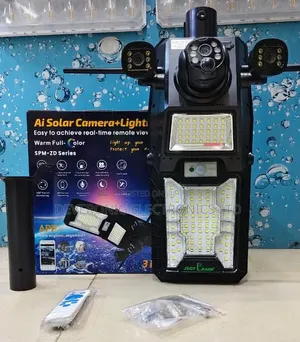 *450watts Solar Street Light With 4g Triple Lens Camera