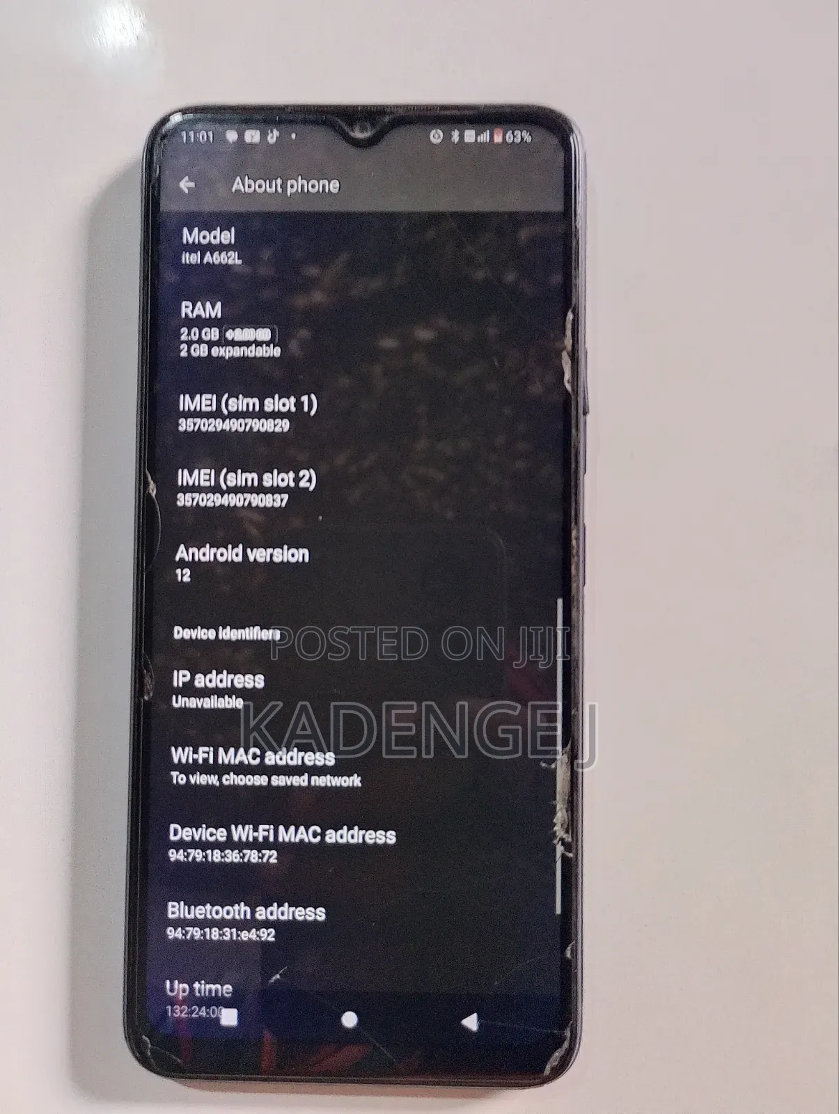 Itel A60 32 GB Blue