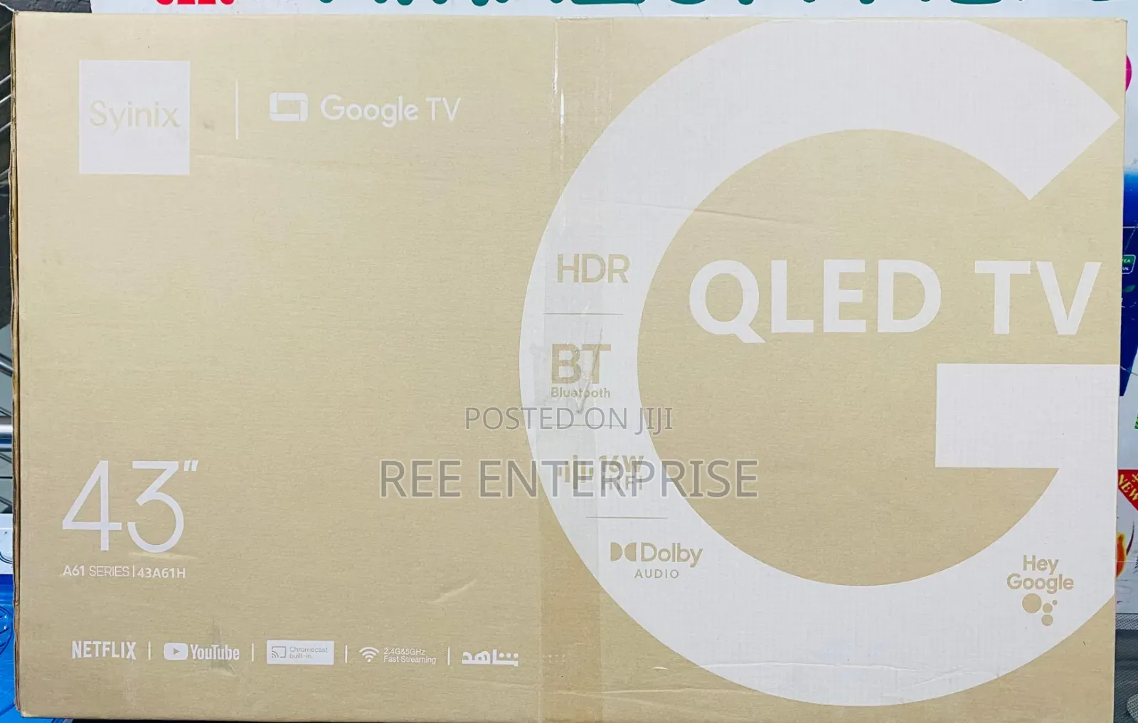 Syinix 43 Inch ’ Qled Tv Smart Tv 43a61h