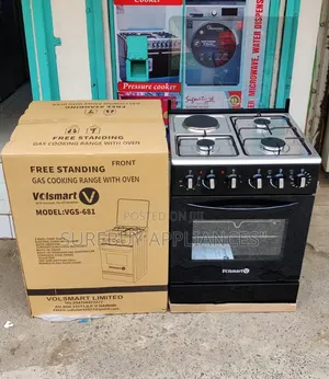 Volsmart 60x60 Jet Cooker – 3 Gas Burners 1 Hotplate