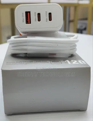 Original Xiaomi Gan Power Adapter 120w (Usb-C and Usb-a Dual Ports)