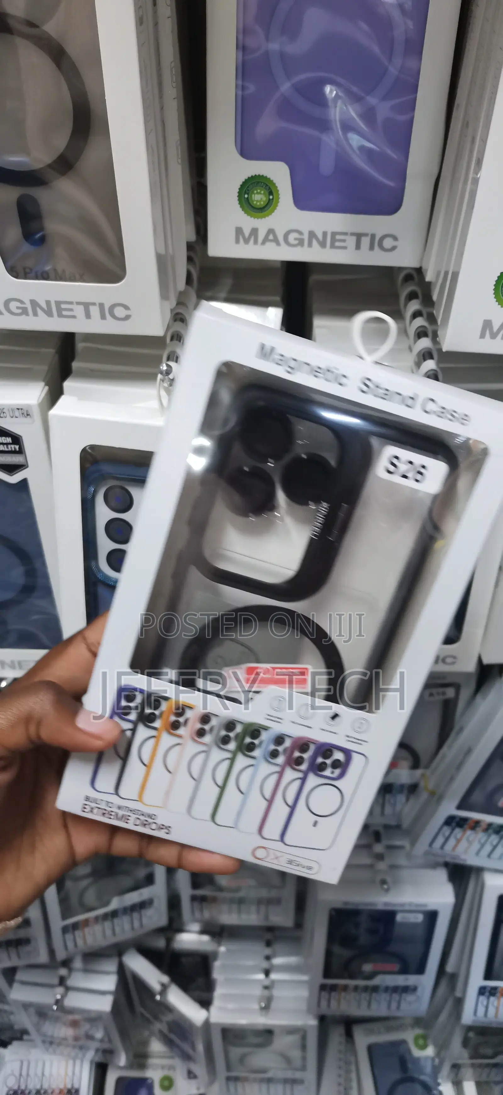 Samsung Galaxy S26 Distinctive Adjustable Lens-Frame Kickstand Cover