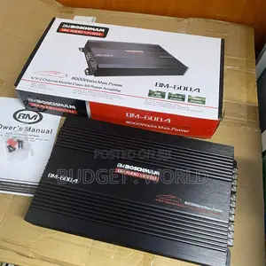 Boschmann Bm600 4-Channel Car Amplifier – 8000w High Power Mosfet Aud