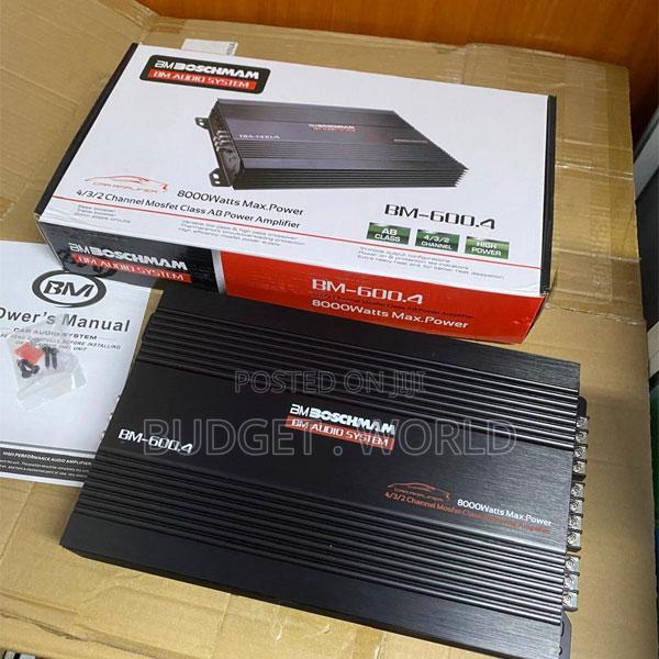 Boschmann Bm600 4-Channel Car Amplifier – 8000w High Power Mosfet Aud
