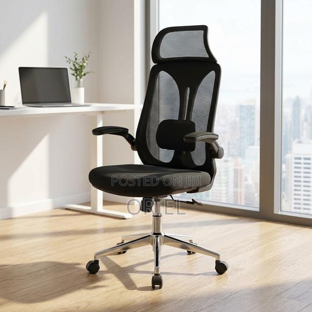 Office Chair : Breathable High-Back Mesh Ergonomic Chair - thumbnail 5