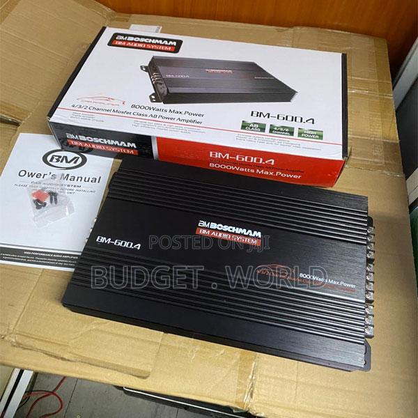 Boschmann Bm600 4-Channel Bridgeable Amplifier – Powerful Car Sound Up