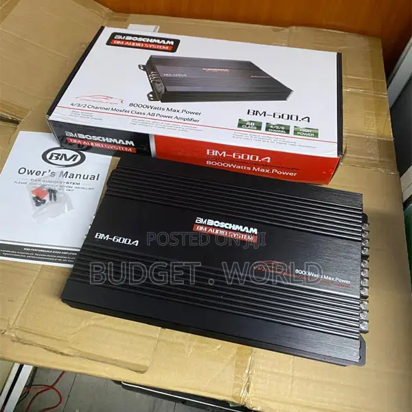Boschmann Bm600 4-Channel Bridgeable Amplifier – Powerful Car Sound Up