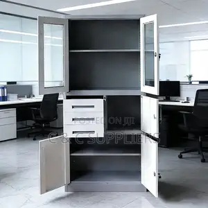 Steel Office Cabinet With Safe.