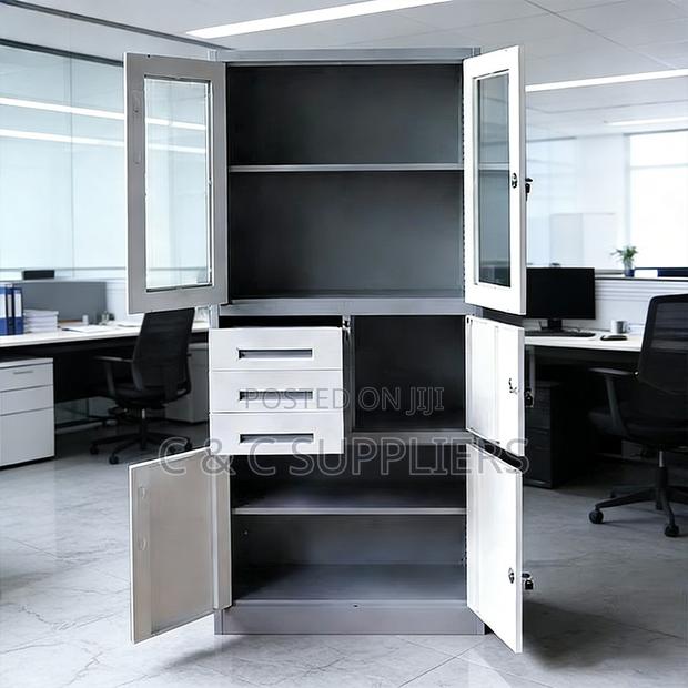 Steel Office Cabinet With Safe.