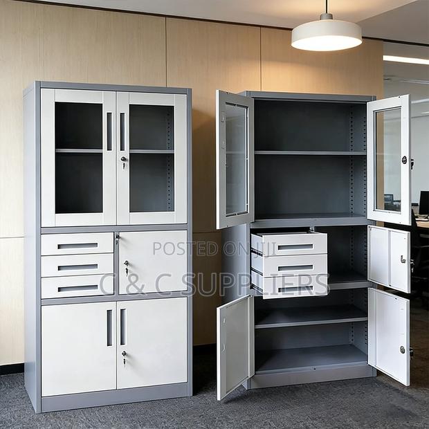 Steel Office Cabinet With Safe. - thumbnail 3