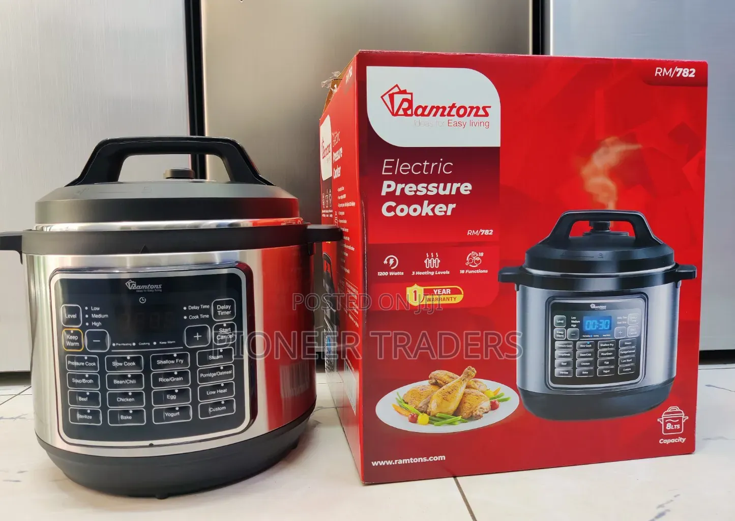 Electric Pressure Cooker 8litres Ramton