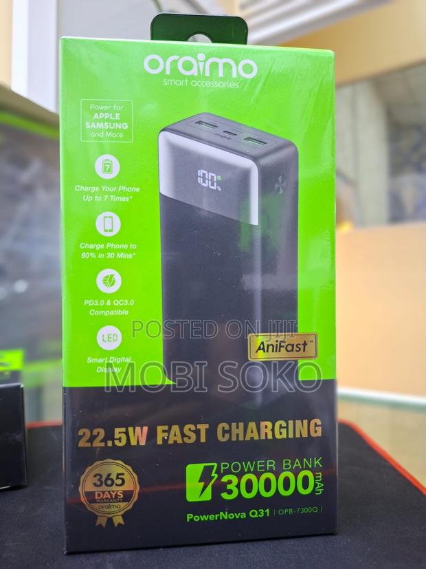 Powernova Q31 30,000mah ,Powerbank With 22.5w Fast Charging - thumbnail 3