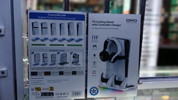Ps5 Cooling Stand With Controller Charger for All Ps5 Models