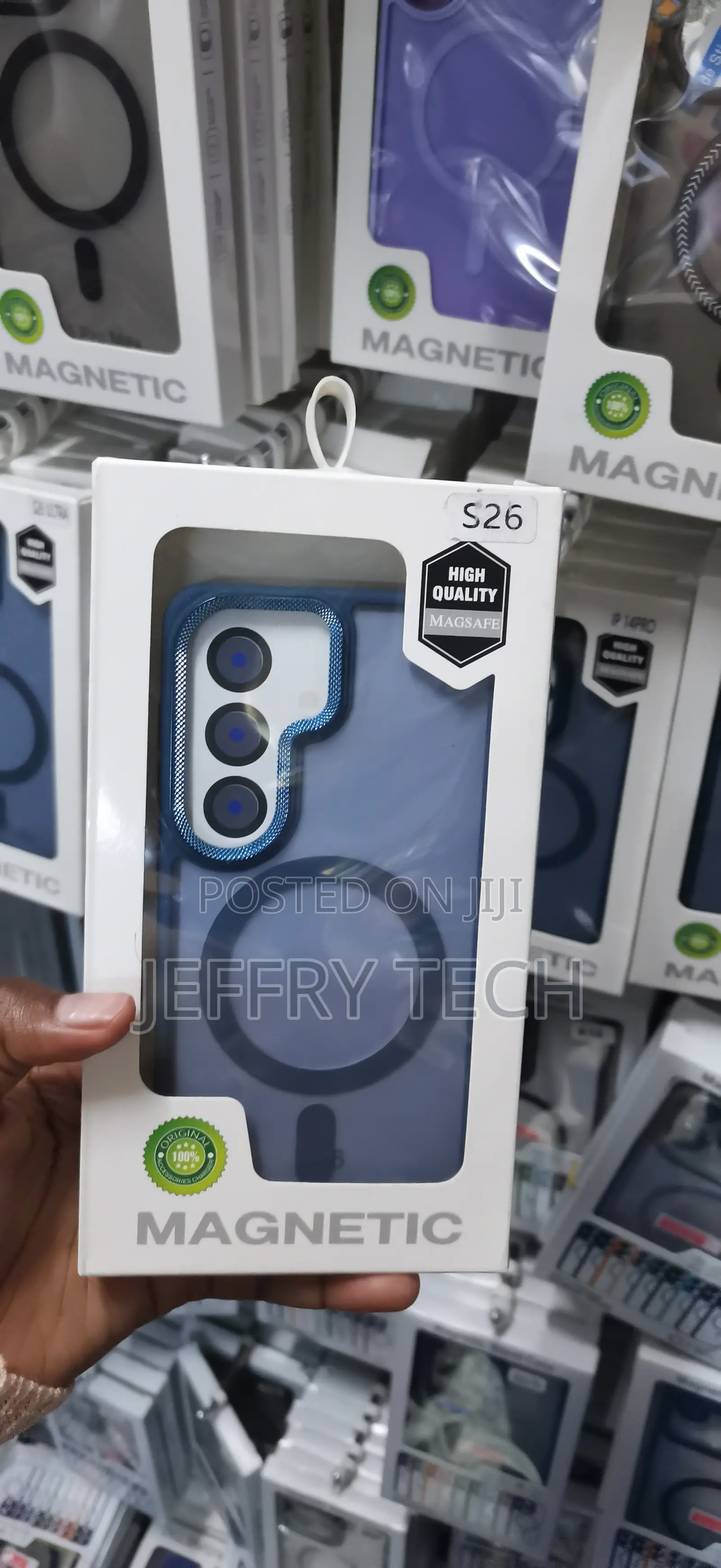 Samsung Galaxy S26 Blue Magsafe-Compatible Magnetic Phone Case