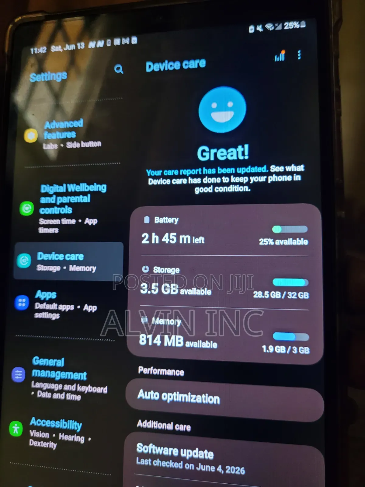 Samsung Galaxy Tab A7 Lite 32 GB Gray