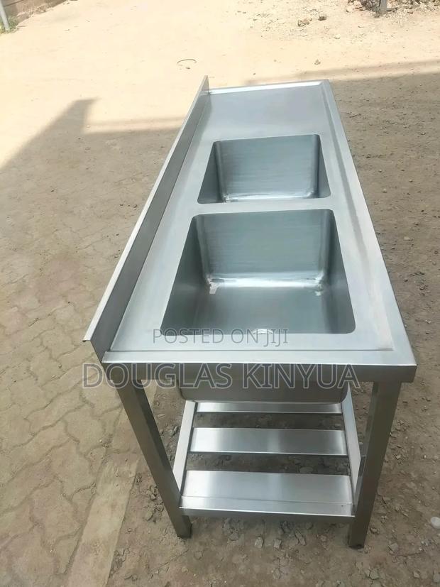 Commercial Double Bowl Washing Sink/ Kitchen Sink Ss