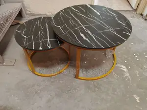 Coffee Table Marble Black Nesting
