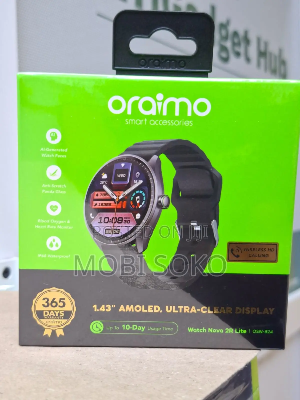 Oraimo Watch Nova 2r Lite 1.43" Amoled 30-Day Standby Smart Watch
