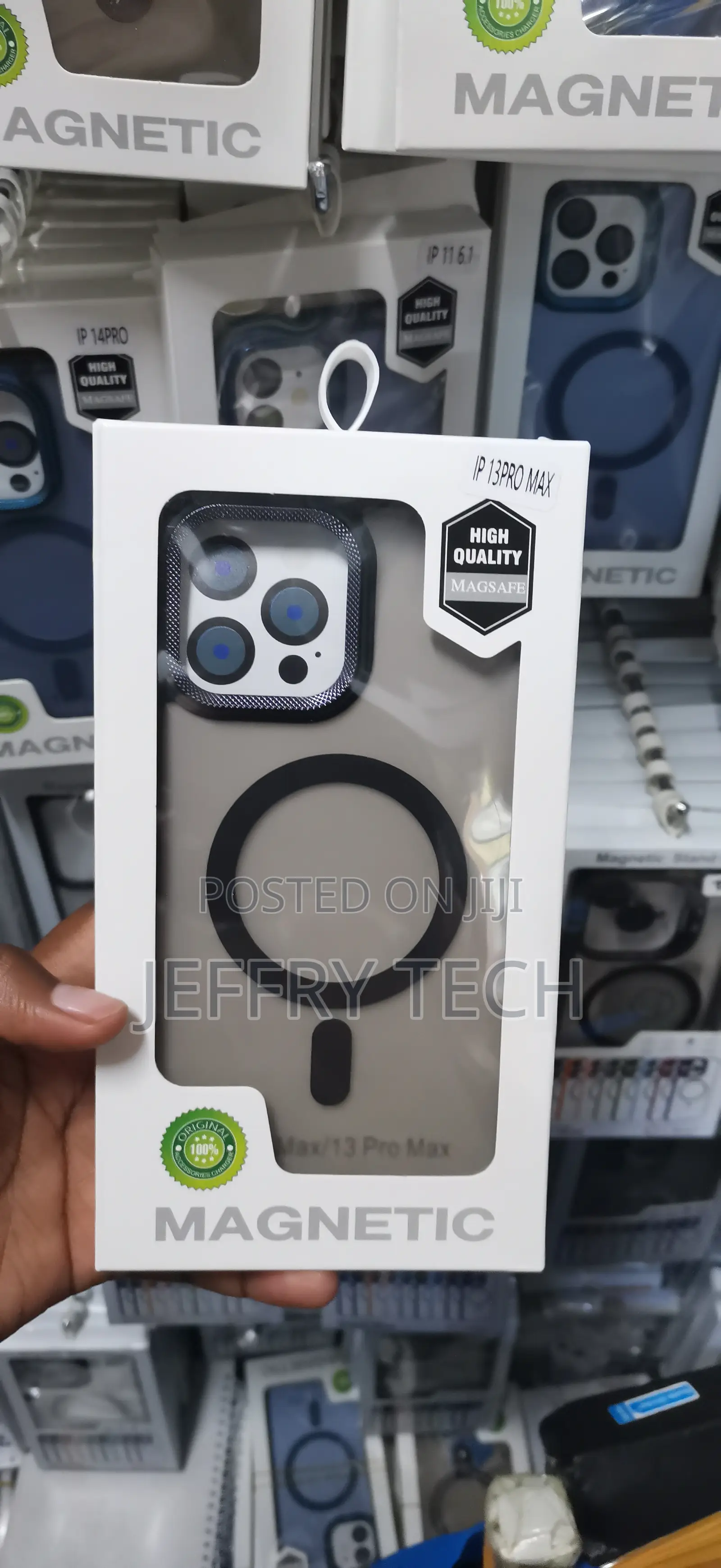 iPhone 13 Pro Max Case That Features a Built-in Magnetic Ring Layout .