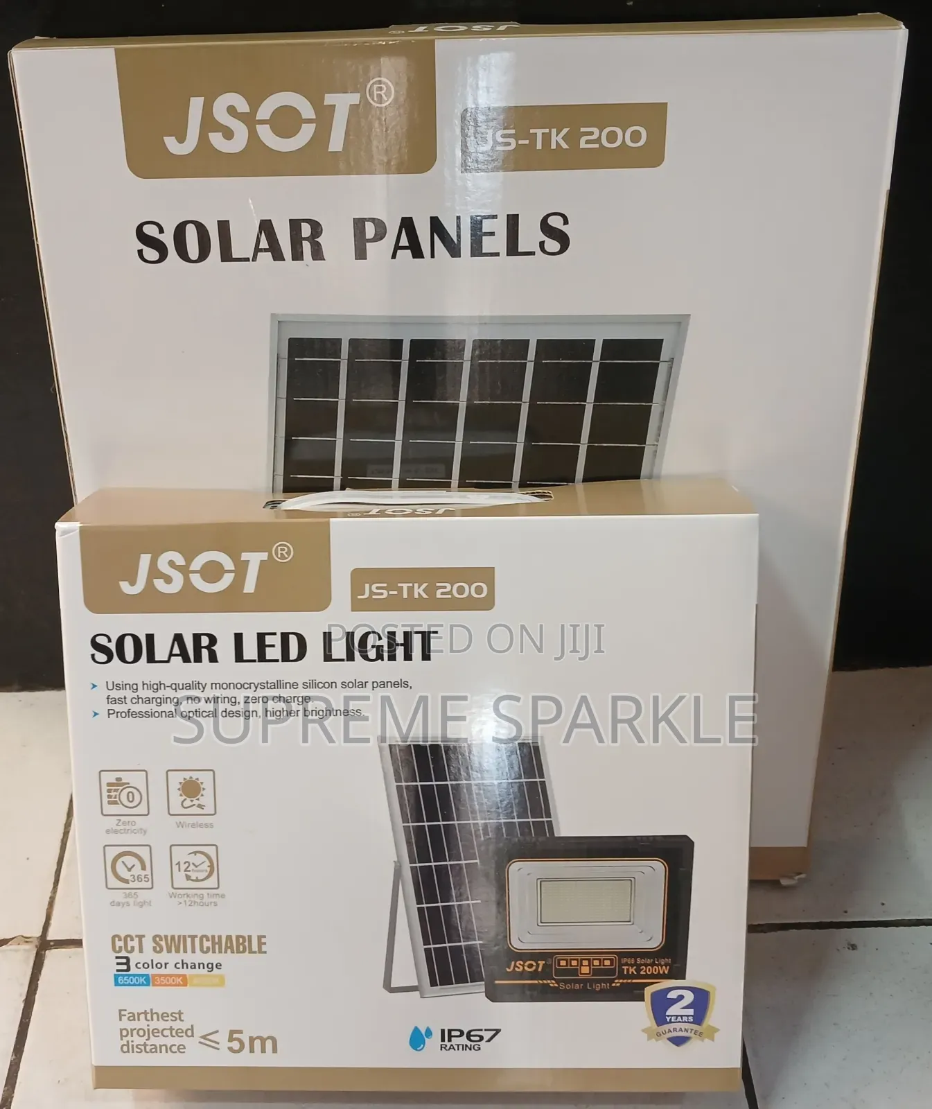 Jsot Js-Tk200 Solar Flood Light.( 200w )