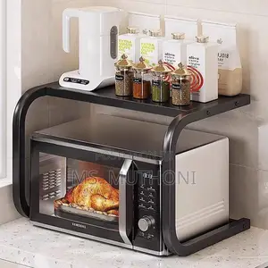 1 Tier Metallic Microwave Organizer Shelf / Stand*
