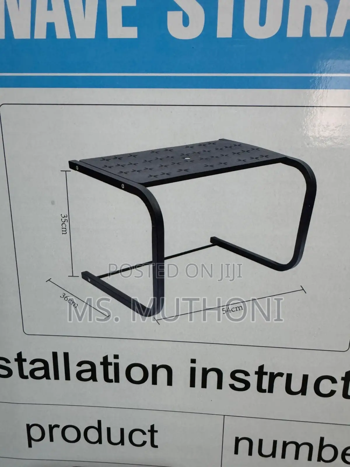 1 Tier Metallic Microwave Organizer Shelf / Stand*
