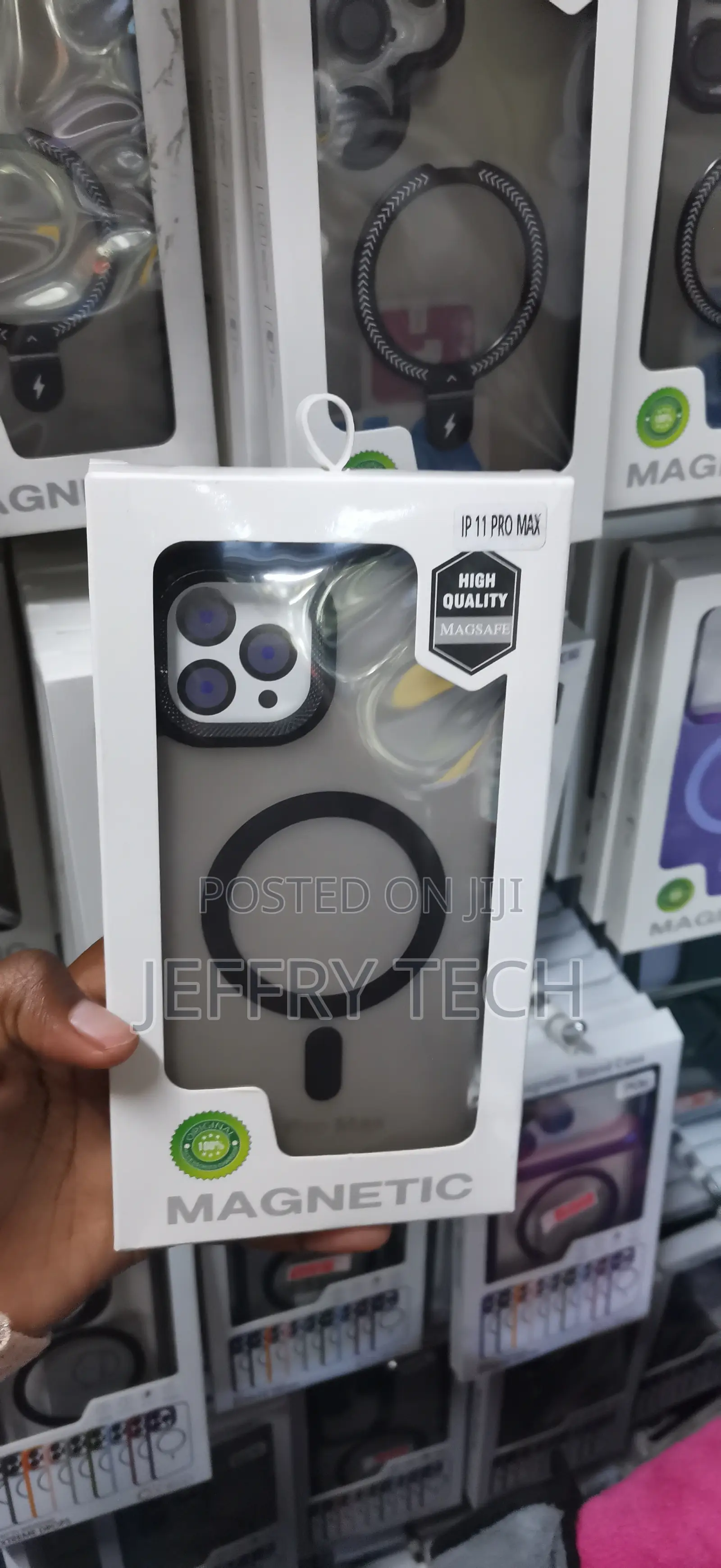 iPhone 11 Pro Max High-Quality Semi-Opaque Frosted Magnetic Case