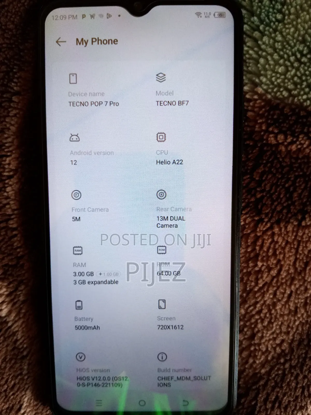 Tecno Pop 7 Pro 64 GB Blue
