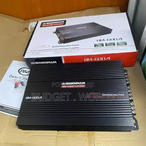 Boschmann Bm600.4 4/3/2 Channel Amplifier – Deep Bass and Clear Vocals