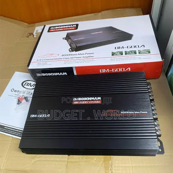 Boschmann Bm600.4 4/3/2 Channel Amplifier – Deep Bass and Clear Vocals