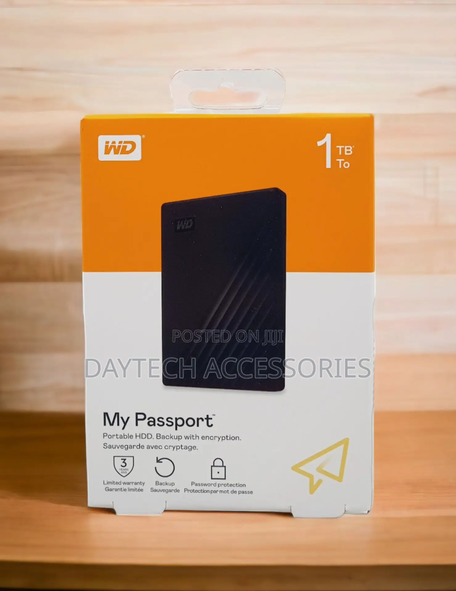 1tb Western Digital (Wd) My Passport Portable External Hard Drive