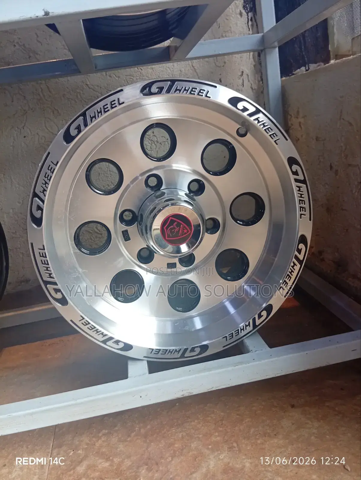 15-Inch Gt Wheel Machined Alloy Rim - 10-Hole Modular