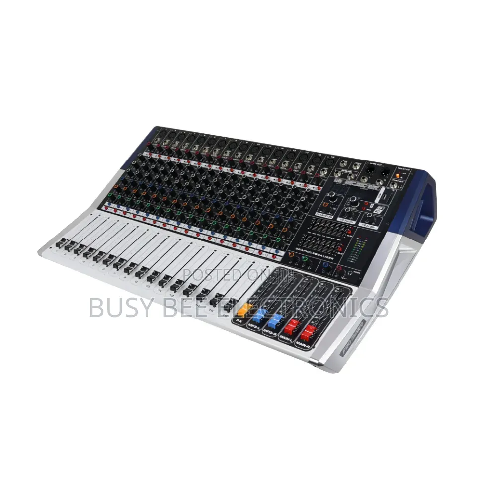 Professional Digital Mixer 16 Channels Noise Cancelling Amplifier