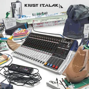Professional Digital Mixer 16 Channels Noise Cancelling Amplifier