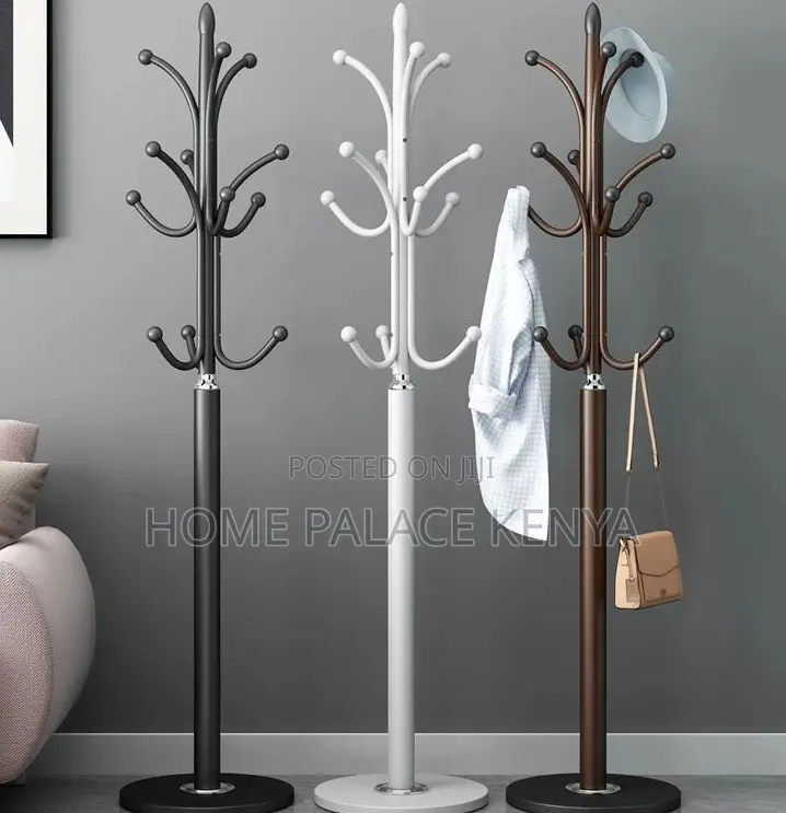 Coat Hanger: Marble Base Steel Hat Stand