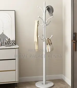 Coat Hanger: Marble Base Steel Hat Stand