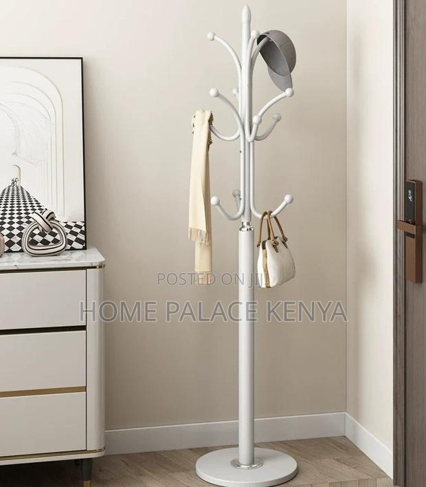 Coat Hanger: Marble Base Steel Hat Stand - thumbnail 2