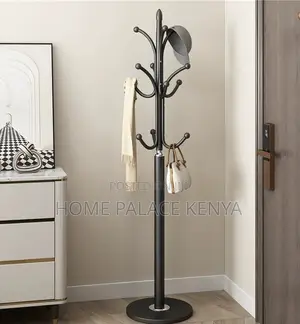 Coat Hanger: Marble Base Steel Hat Stand