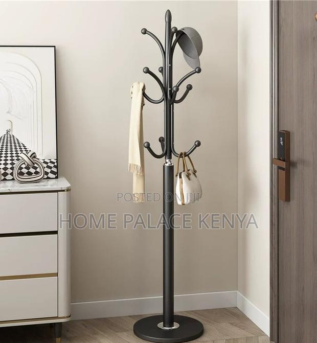 Coat Hanger: Marble Base Steel Hat Stand - thumbnail 3