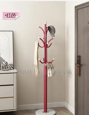 Coat Hanger: Marble Base Steel Hat Stand