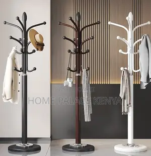 Coat Hanger: Marble Base Steel Hat Stand