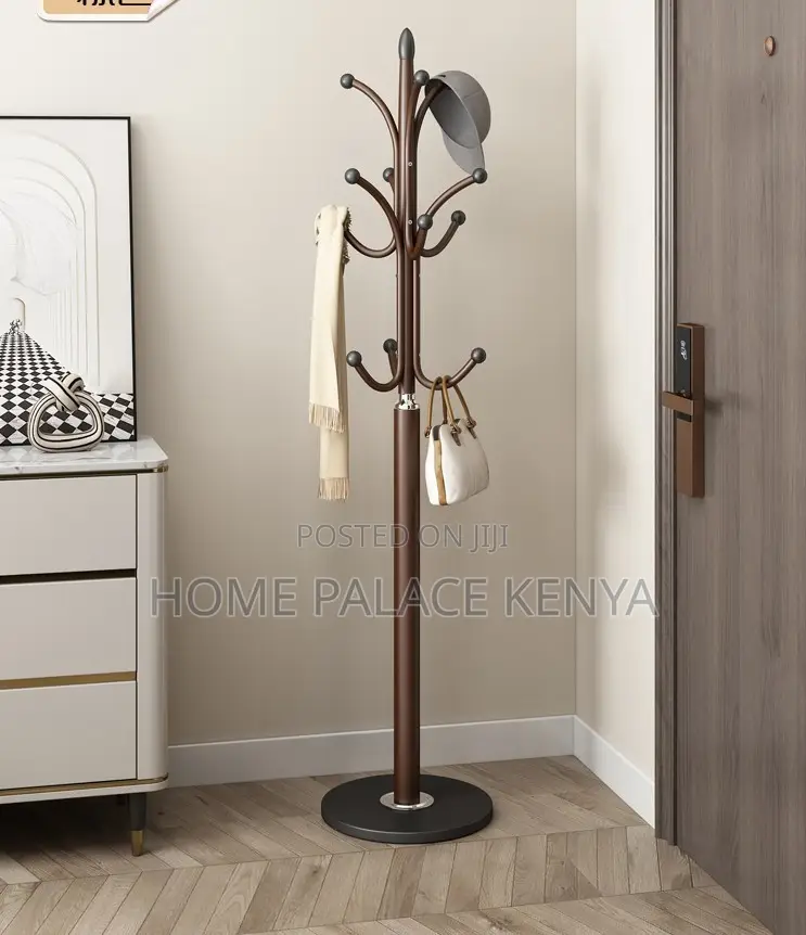 Coat Hanger: Marble Base Steel Hat Stand