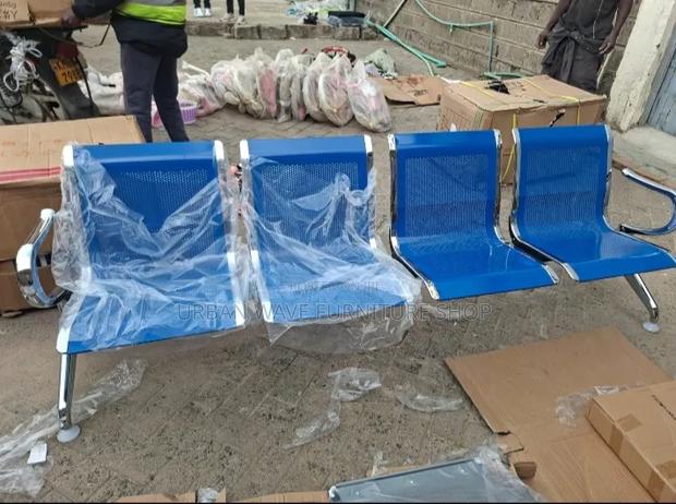 Blue Unpadded Guests Chair