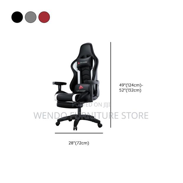 Office Chairs; Leather Home Office Gaming Chair - thumbnail 2